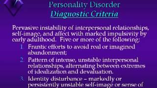 Personality Disorders and Doctor Patient Chaos