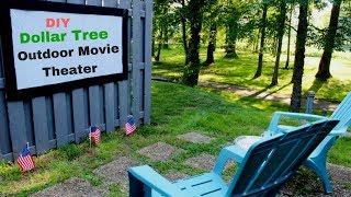 Dollar Tree DIY Outdoor Movie Theater | Projection Screen