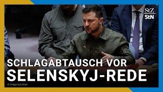 Schlagabtausch mit Russland vor Selenskyj-Rede im UN-Sicherheitsrat