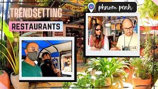 Best RESTAURANTS & Cafes in PHNOM PENH 2024 | Cambodian Food Tour Vlog | Western & Khmer Food 