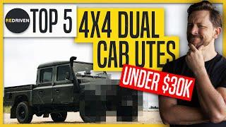 Top 5 4x4 Dual cab utes/Pick-ups under $30,000 | ReDriven