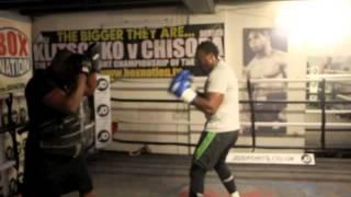 DERECK CHISORA & DON CHARLES PADWORK FOOTAGE / CHISORA v PALA