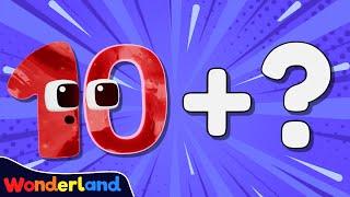 Wonderland: Adding up in 10's to 100 | Maths Challenge | Learn to Count