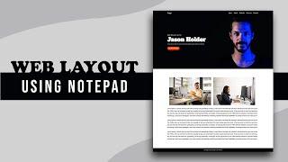 How to Create a website using Notepad | Beginner's Tutorial