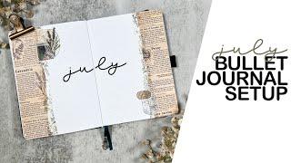 July 2024 Bullet Journal Setup | July Plan with Me | Archer & Olive B6 Journal