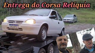 Fomos entregar o corsa relíquia ao inscrito,  confira como foi