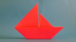 How to make a boat origami paper sailboat for beginners, origami boat