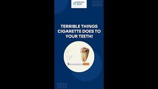 How does smoking harm your teeth? | DentalDost #shorts