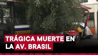 Joven murió luego de ser arrollado por bus que se despistó en la av. Brasil