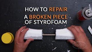 Styrofoam Prop Making - How To Repair A Broken Piece of Styrofoam