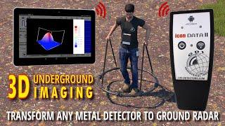 Transform Any Metal Detector to 3D Imaging Ground Radar ∙ ICON DATA II Wireless Data Logger