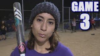 EMILY HOMERS IN HER FIRST GAME EVER! | Offseason Softball Series | Game 3