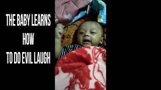 Funny baby : bayi  lucu ketawa jahat