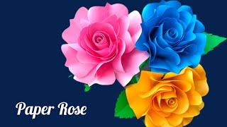 Simple and Beautiful Paper Rose Making / Paper crafts/ DIY Home decor