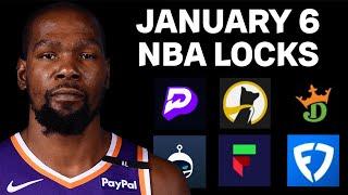 PRIZEPICKS NBA MONDAY 01/06/25 - FREE PICKS!!! - (27-0 RUN!!!) - BEST PLAYER PROPS - NBA TODAY