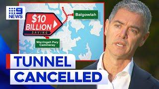 Northern Beaches road tunnel cancelled | 9 News Australia