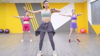 25 Minute Aerobic + Walking Exercises to Lose Belly Fat | Zumba Class