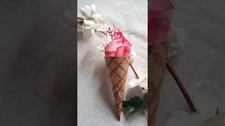 Paper icecream| paper craft idea| origami paper craft| crafty hacks| #shorts #ytshorts #craftyhacks