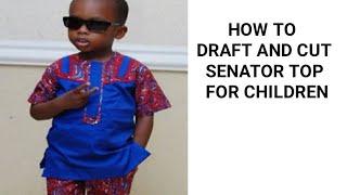 How to draft and cut senator top for children. Ankara senator top for children.