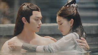 Xu Kai was peeked at taking a bath, and his son cast a spell to let shanggu bathe with him