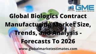 Global Biologics Contract Manufacturing Market Size, Trends, and Analysis - Forecasts To 2026