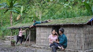 Complete Bamboo House, Building Bamboo Roof with Clay, Farm Life, Triệu Thị Phương