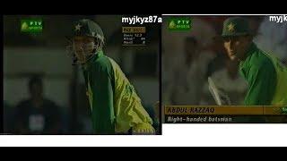 Sharjha 1999 : Afridi & Abdul Razzaq - 9 HUGE SIXES - Vs Sri Lanka + Tony Grieg going Crazy !