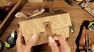 ASMR Decorating a Vintage Journal  빈티지 다꾸 Scrapbooking | Junk Journaling | hwaufranc