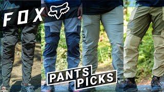 Fox Racing Mountain Bike Pants Compared - Defend, Flexair, and Ranger Series Riding Pants