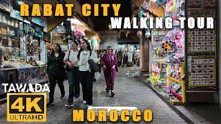 RABAT City 4K UHD Walking Tour, Morocco 