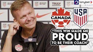 Jesse March proud of CanMNT after 2-1 win over USMNT | PRESS CONFERENCE ️