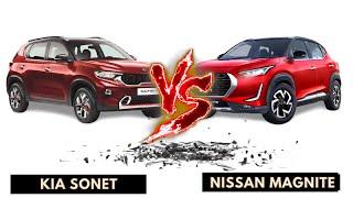 Nissan Magnite Vs Kia Sonet | Which one should you buy ?  (हिन्दी)