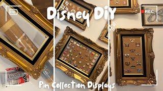 Disney DIY | Turning Thrift Store Frames into Disney Pin Boards | Organize My Disney Pins With Me!