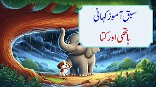 The Dog and the Elephant | Cartoon Urdu Story| Mehak Story Tv