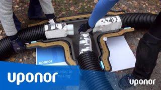 Uponor Ecoflex Thermo PRO pipe installation with Q&E fittings