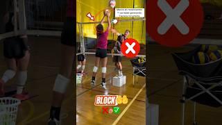 BLOCK  Diferencias entre Correcto  & Incorrecto  #volleyball #volleyballworld