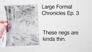 Large Format Chronicles Ep. 3 - Some rather underexposed negatives