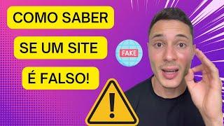 Como saber se um site é falso e evitar de cair em golpes