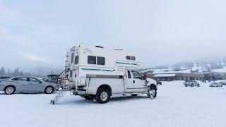 The Ultimate Mobile Ski Basecamp | Winter Camping in Strong Freezing Winds