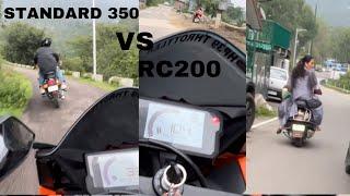 STANDARD 350 vs RC200 | Crazy Reactions | HP39 THROTTLER