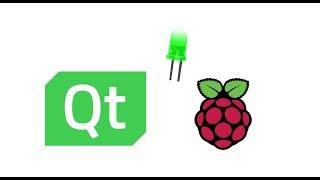 Qt5 Raspberry pi LED blink Example C++