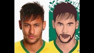 PhotoShop Tutoriel - Vector Art Coloring Part - Neymar