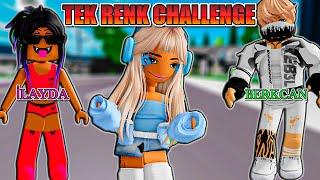 İLAYDA AĞLIYOR !! TEK RENK TRADE CHALLENGE (Roblox Brookhaven Rp)