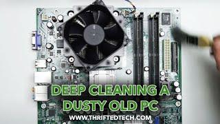 Disassembling and deep cleaning dusty PC #pcbuild #asmr #cleaning