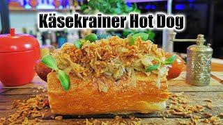 Hot Dog Käsekrainer - [Carnat cu Ementaler] - si Varza Murata Fiarta in Vin cu Chimen