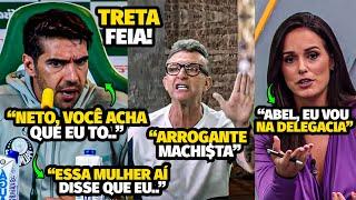 A TRETA QUE VIROU CASO DE POLlClA ENTRE ABEL FERREIRA, NET0 E JORNALISTA DA B4ND APÓS TÉCNICO...