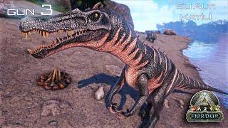 Baryonyx Evcilleştirdim | ARK SE : Fjordur - PRIMAL FEAR MODU - Türkçe | Gün 3