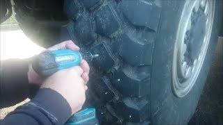 Studding own tires - MAN overland camper