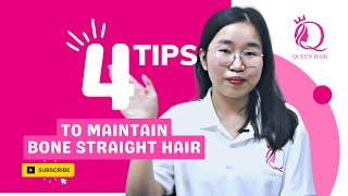 4 Best Tips On How To Maintain Bone Straight Hair Properly | Queenhair.ng