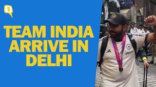 Team India Arrive in Delhi After T20 World Cup Win, Rohit Sharma & Co. Show Dance Moves | The Quint